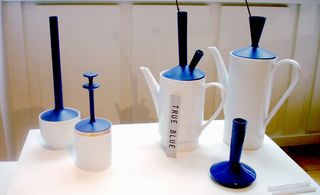 Blue & white tea set