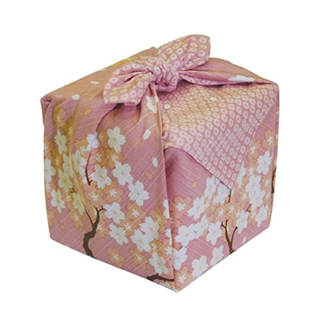 Pink furoshiki gift wrap cloth