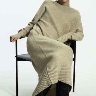 long knitted dress