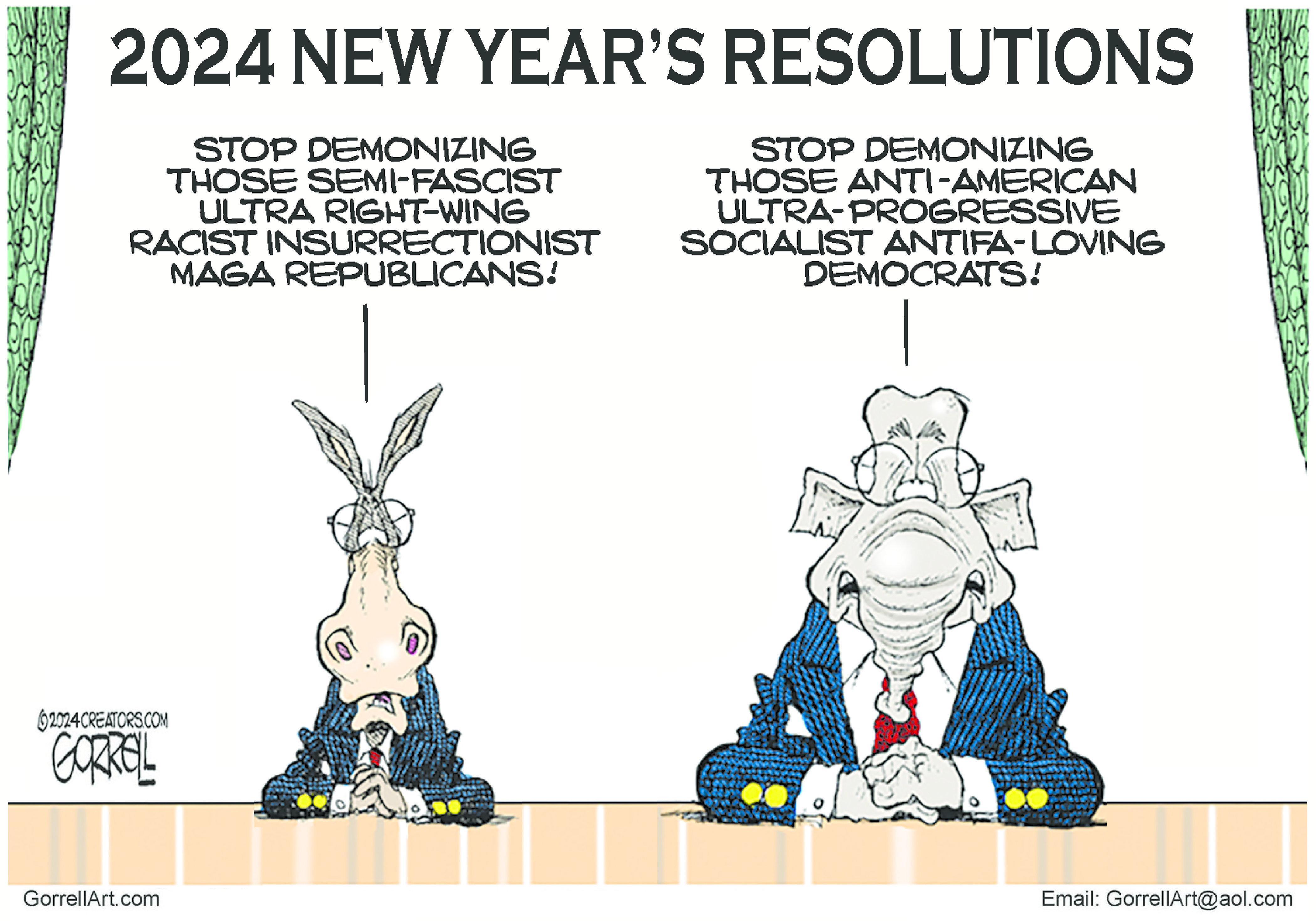  Today's political cartoons - January 2, 2024 