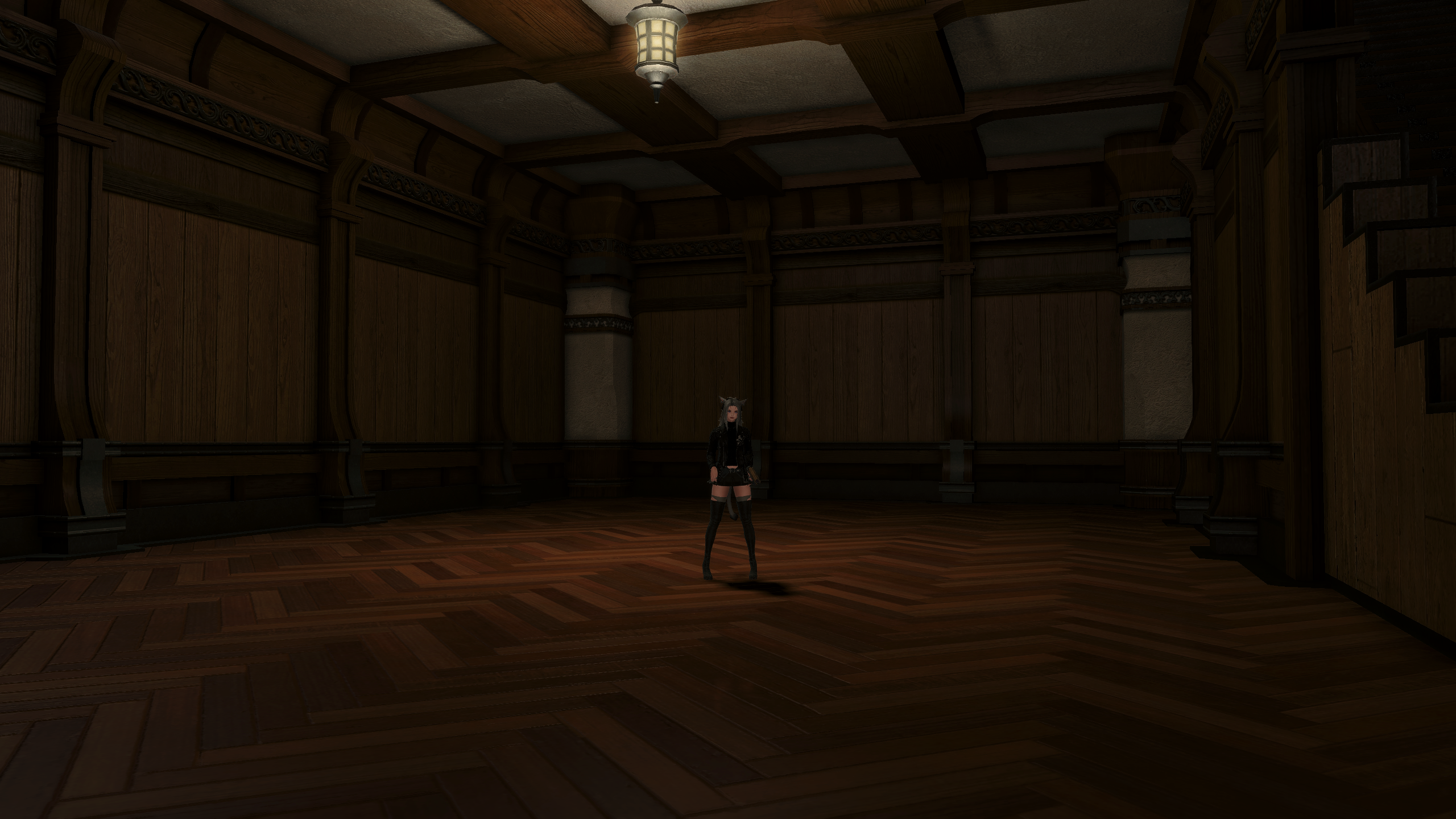 Un sous-sol vide dans une petite maison dans Final Fantasy 14
