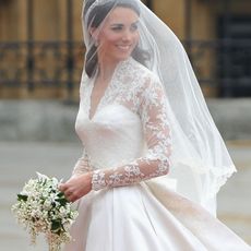 Catherine Middleton arrives to attend the Royal Wedding of Prince William to Catherine Middleton at Westminster Abbey on April 29, 2011 in London, England