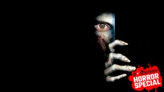 The Resident Evil 2 key art showing a zombie peeking around a corner, used on the GOG store listing for the PC version of the game, with the GamesRadar+ Big Preview Horror Special 2025 badge branding