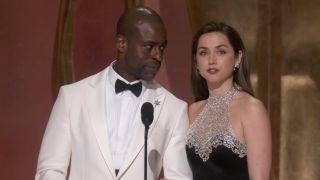 Sterling K. Brown and Ana De Armas presenting at Oscars 2025