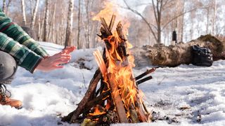 how to light a fire: getting the campfire going