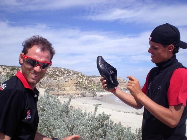 Sandy time for Alejandro Valverde and Luis Leon Sanchez.