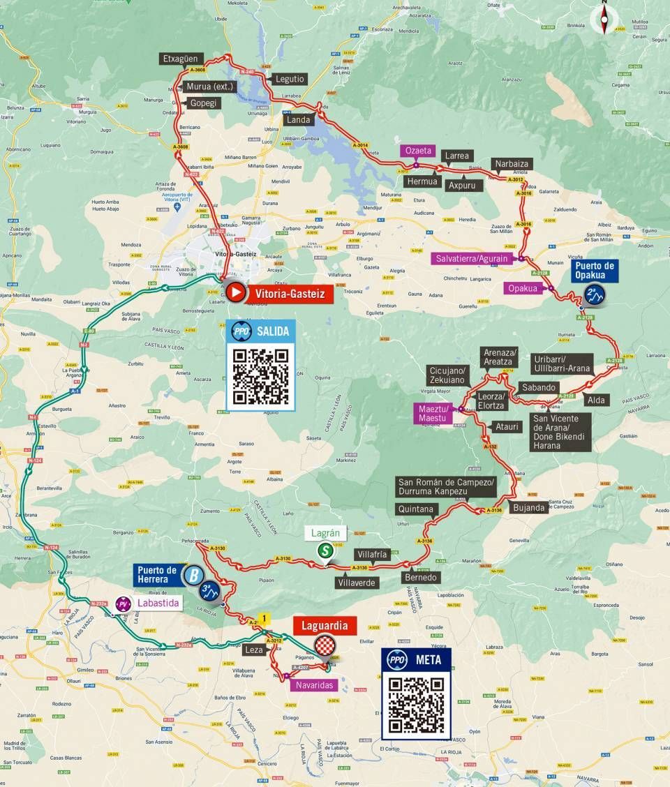 Maps and profiles of the 2022 Vuelta a Espana stages