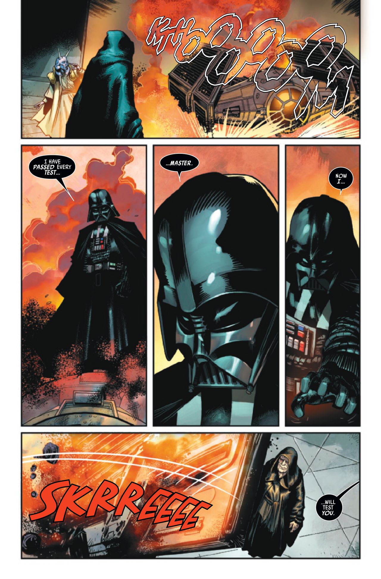Pages from Star Wars: Darth Vader #40.