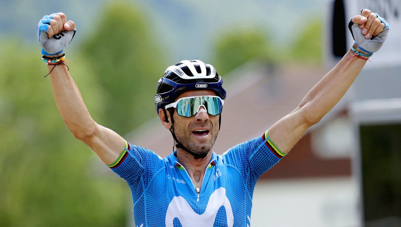 Alejandro Valverde at the Critérium du Dauphiné 2021