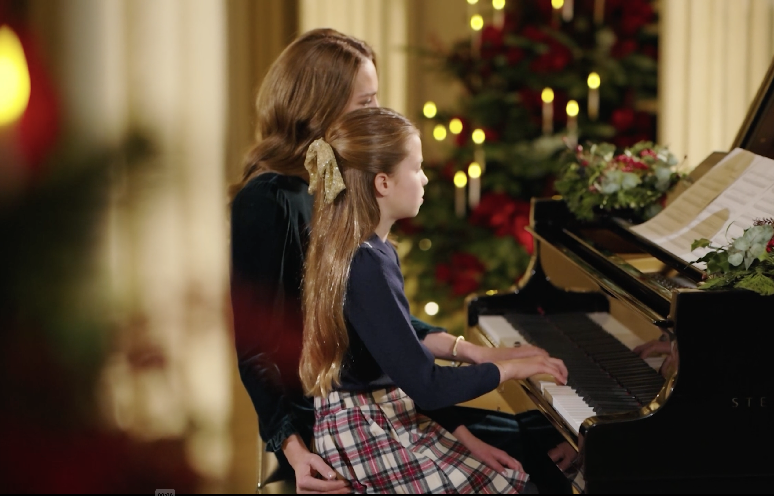 Princess Kate Princess Charlotte Piano Duet