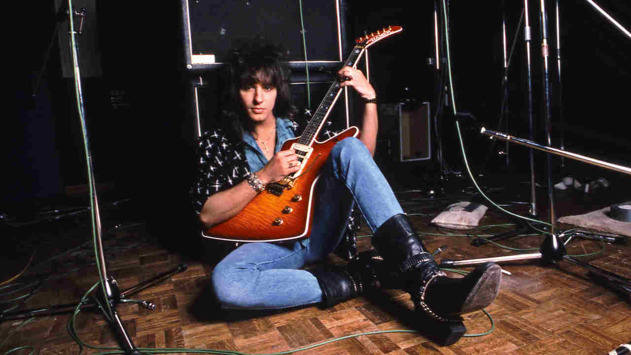 Bon Jovi posing for a photograph in 1986