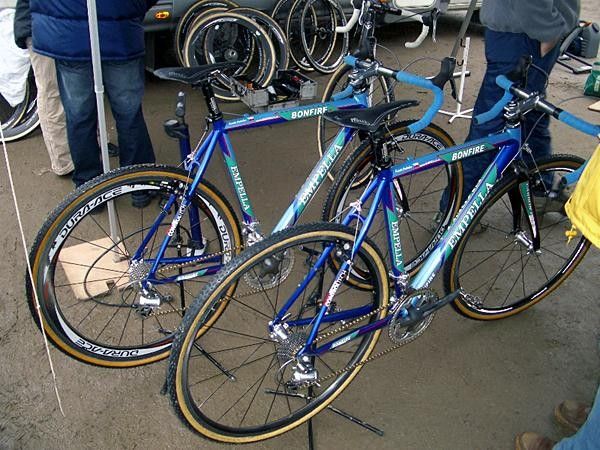 Two pretty Empellas belonging to Czech rider, Kamil Ausbuher.