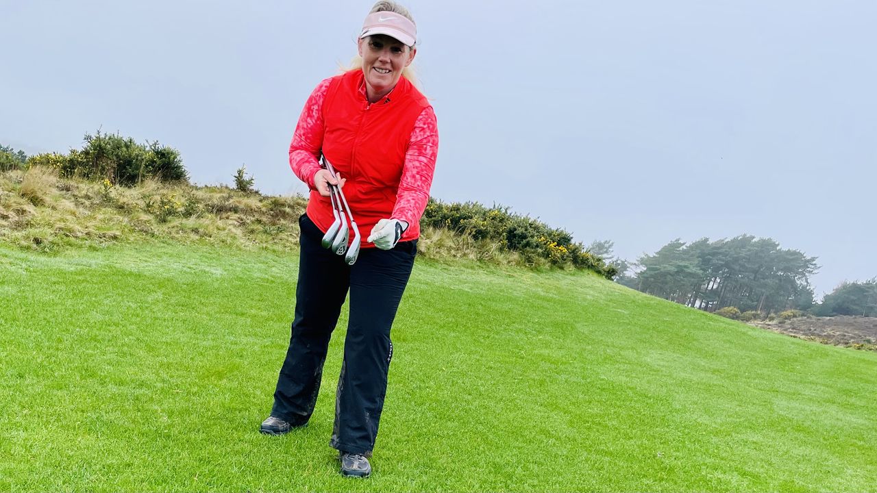 Carly Frost with her selection of wedges