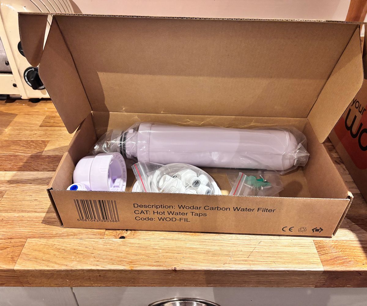 boiling water filter in box