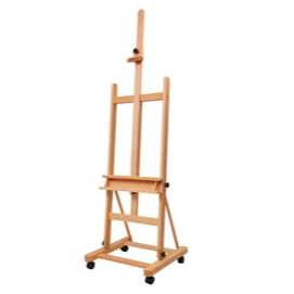 Product shot of the Meeden Large studio H-frame easel, one of the best art easels