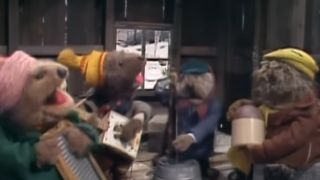 A scene from Emmit Otter's Jugband Christmas