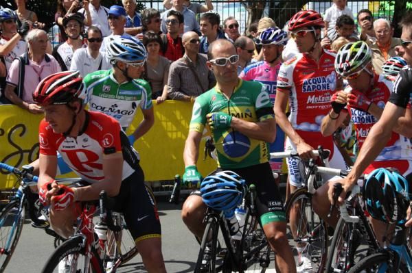 Riders wore black arm bands