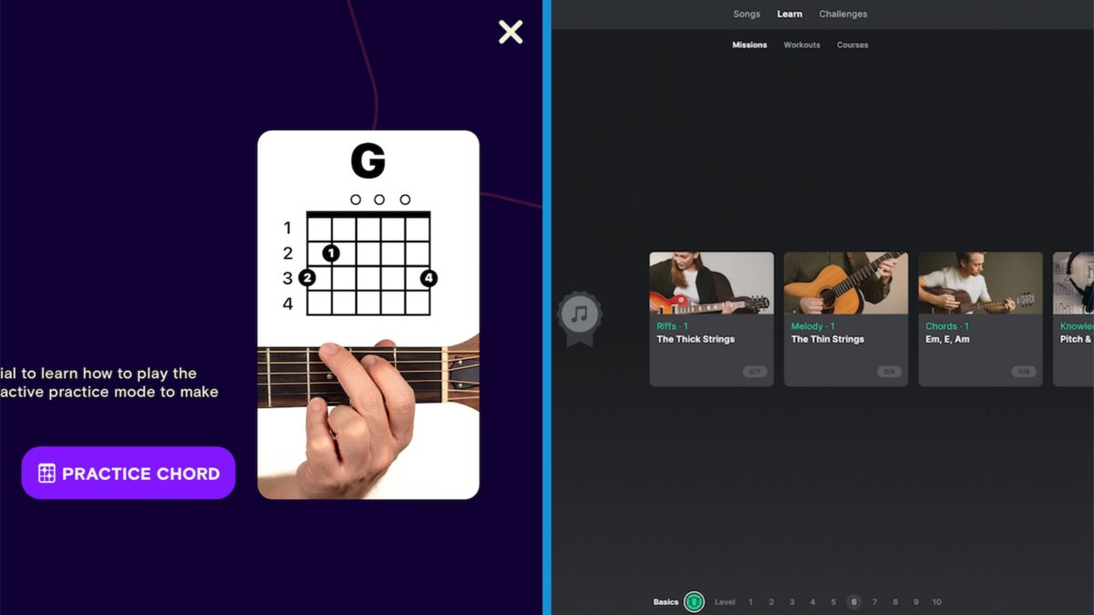 Simply Guitar vs Yousician which online guitar lesson apps is best