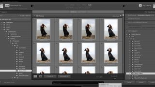 Screenshot of images being imported into Lightroom