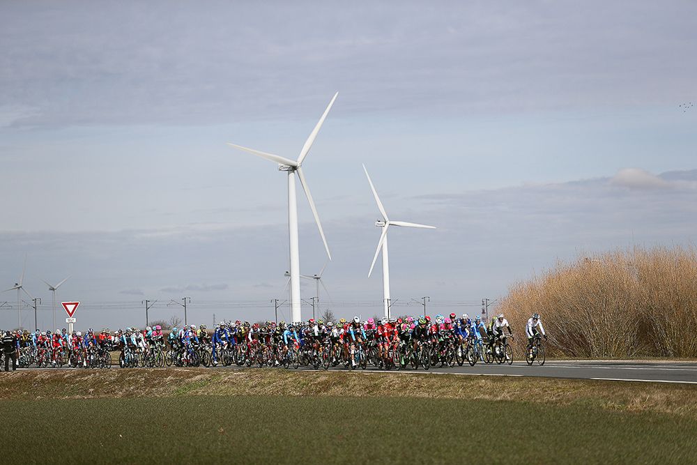 Scenery along the route of stage 2 at Paris-Nice