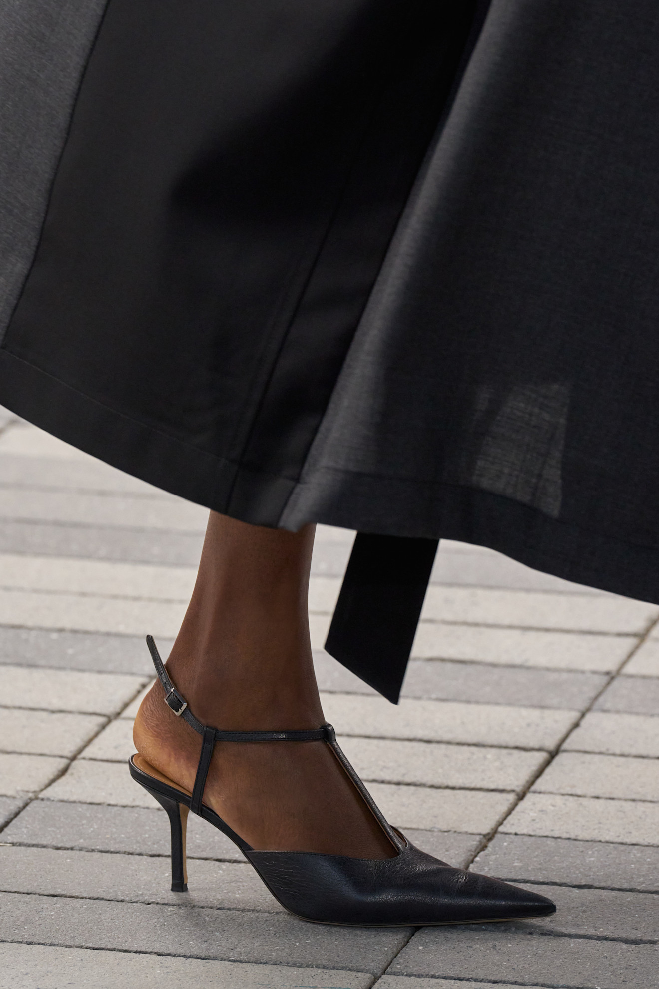 The T-strap shoe trend on Calvin Klein's Fall 2026 runway