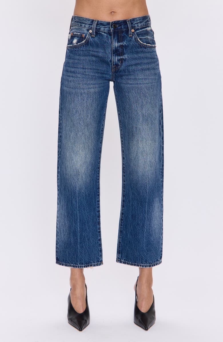 Lexi Distressed Crop Barrel Jeans