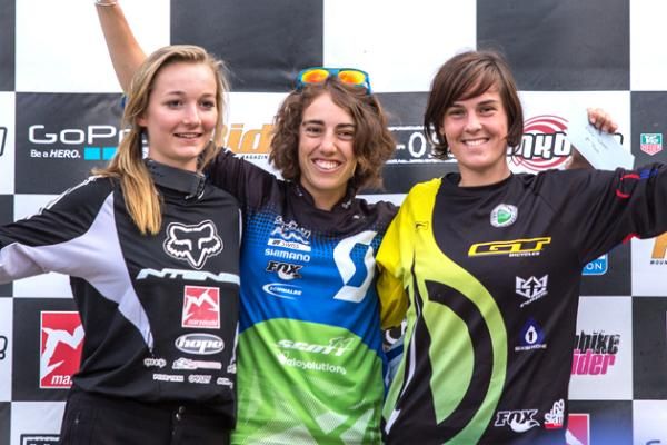 Awards Ceremony for the elite women in Chatel, France