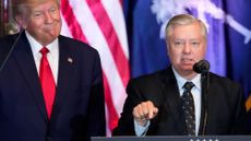 Lindsey Graham and Donald Trump in 2023.