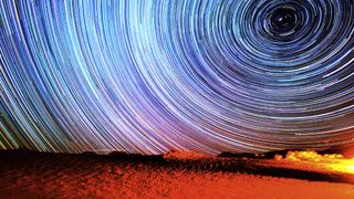 Star Trails at Eureka Dunes
