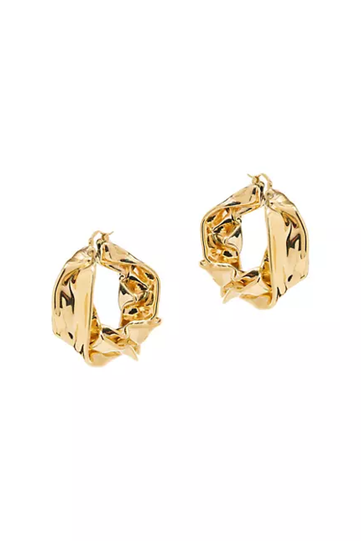 Oscar de la Renta Starfruit Small Goldtone Hoop Earrings