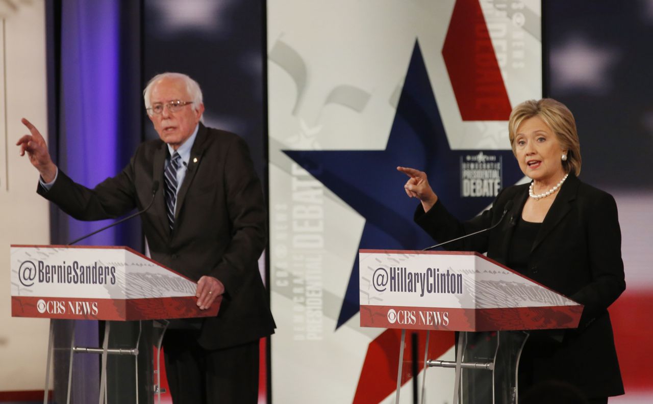 Bernie Sanders and Hillary Clinton