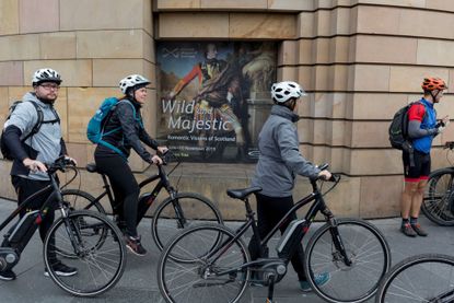 Edinburgh group of cyclists