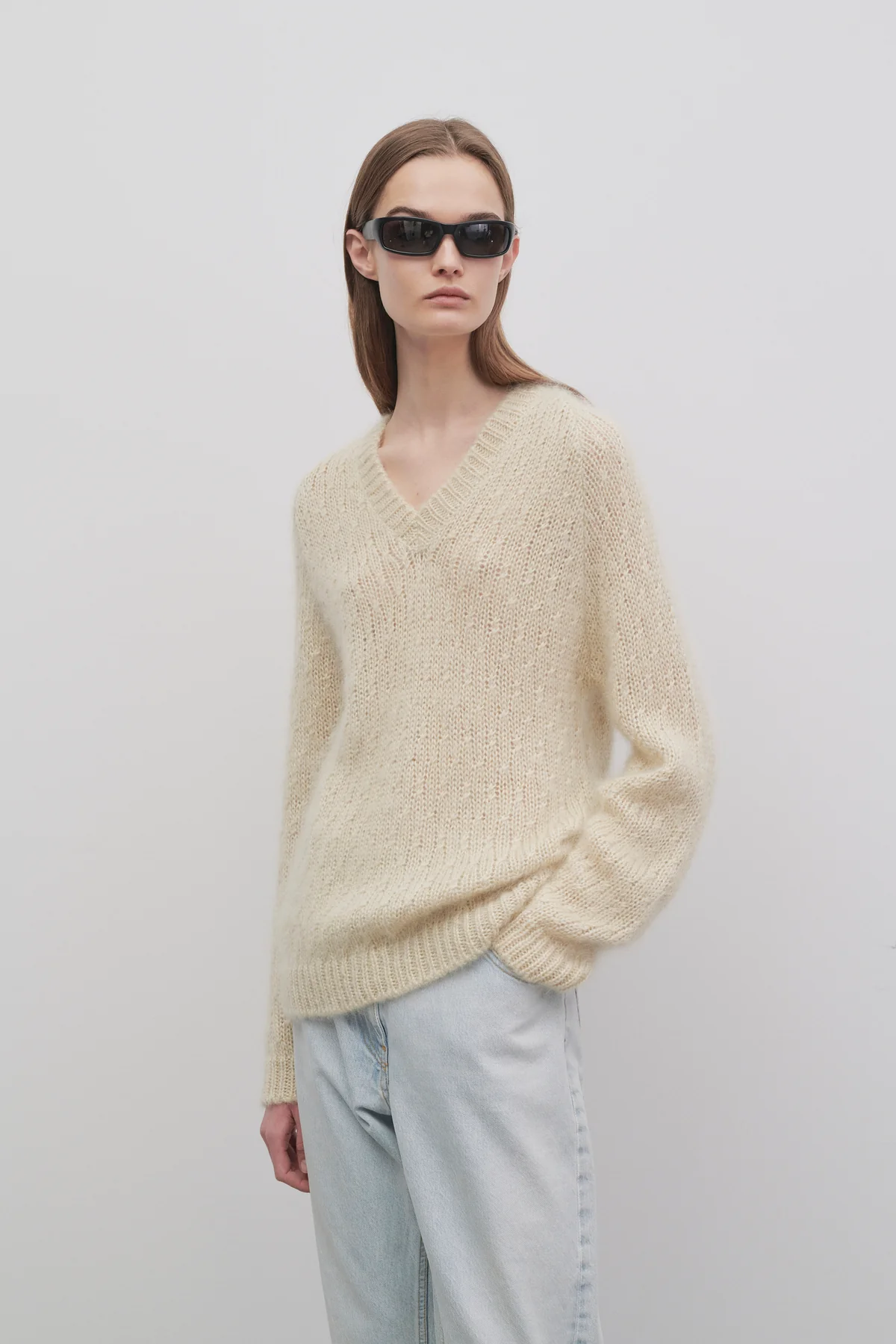 Finley Sweater in Mohair and Silk