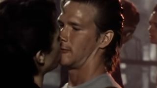 Patrick Swayze in the video for "Rosanna"
