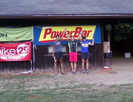 Betsy Shogren stands atop the women's podium