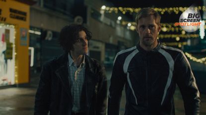 Harry Melling and Alexander Skarsg&aring;rd as Colin and Ray in Pillion