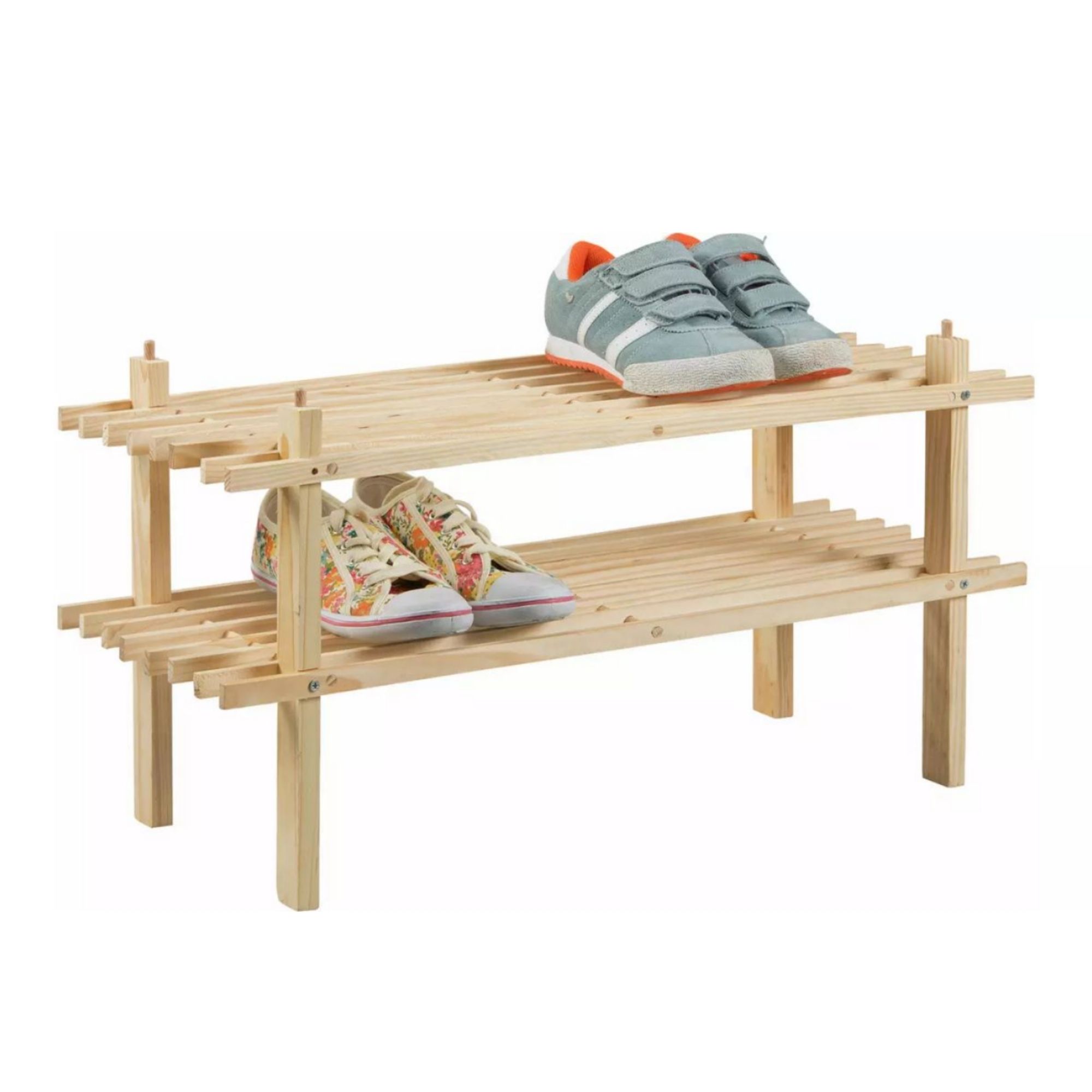 Argos Home 2 Shelf Stackable Shoe Rack