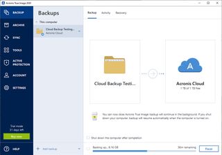 Acronis True Image cloud backup review