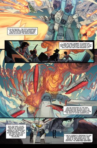 Pages from Robotech: Rick Hunter #1.