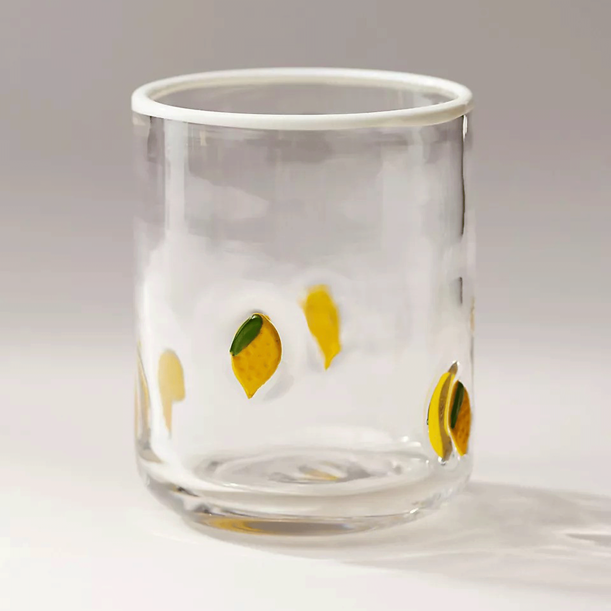 Lemons on glasses