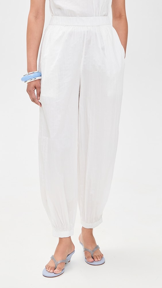 Louis Balloon Pants - White
