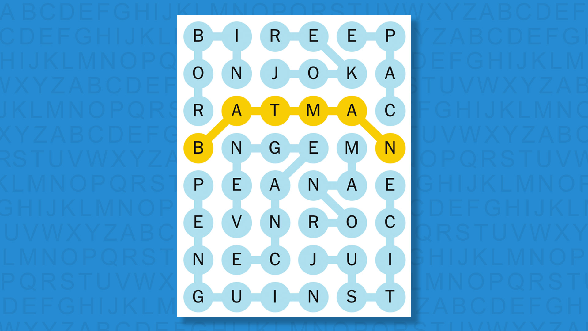 NYT Strands answers for game 684 on a blue background