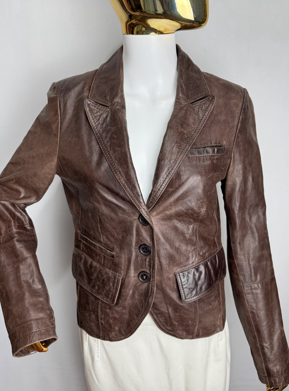 Etsy, 90s Genuine Leather Jacket