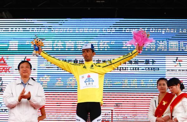 Yellow jersey for Hossein Alizadeh of Tabriz