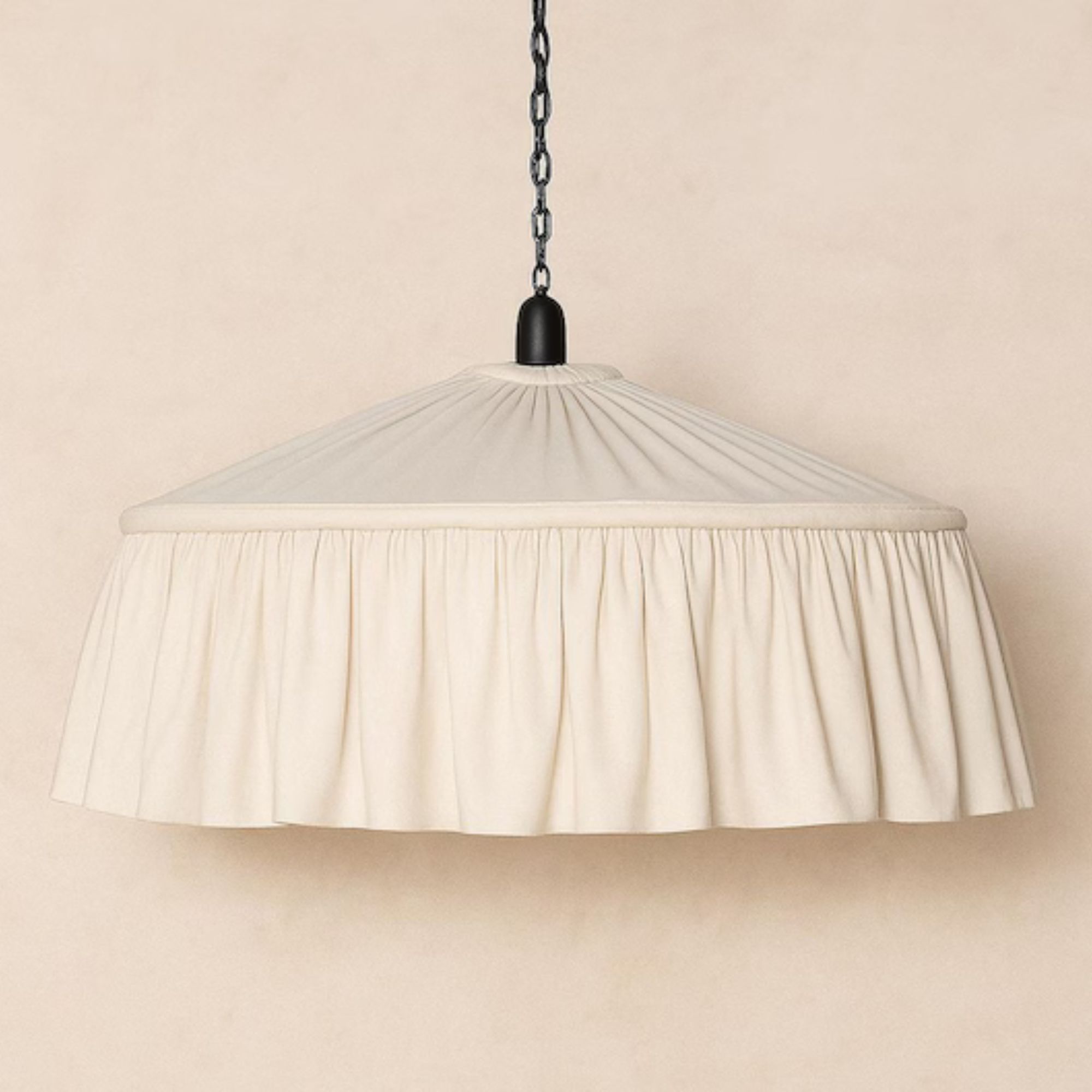 Etsy, Off White Pleated Linen Lampshade