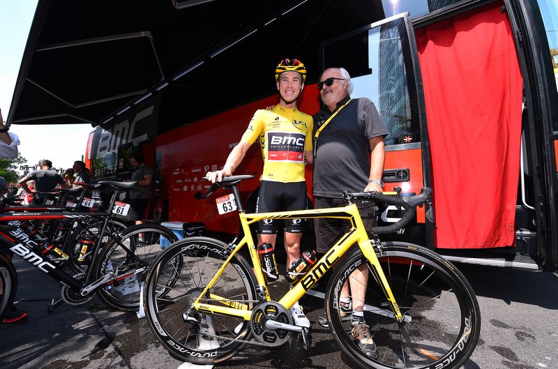 Rohan Dennis with boss Andy Rhis
