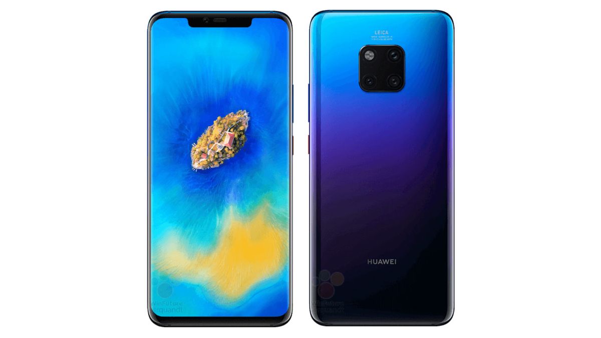 The Huawei Mate 20 Pro may have an odd rear camera layout (credit: WinFuture)