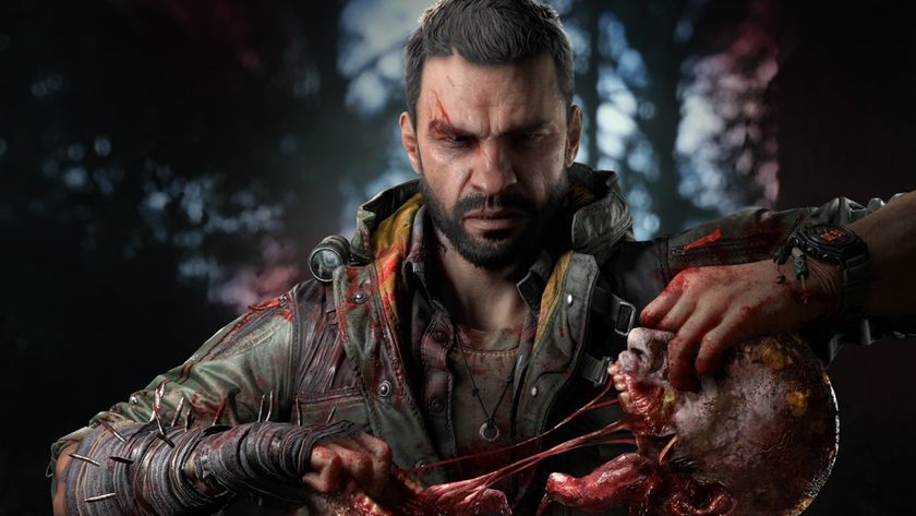Kyle Crane ripping a zombie&#039;s head in half in Dying Light: The Beast.
