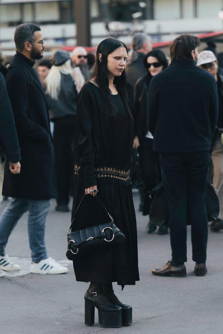 fashion insiders attend day 1 of paris fashion week wearing neutral outfits
