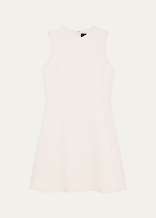 Crepe A-Line Mini Dress